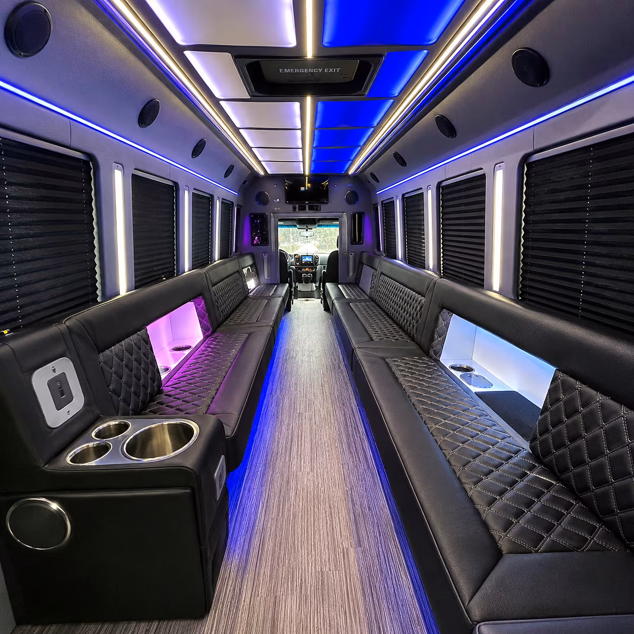 bellevue party bus rentals inside